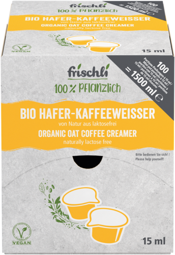 frischli Produktabbildung Bio Hafer-Kaffeeweißer 100x15ml