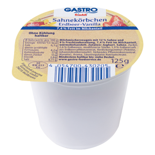 frischli Produktabbildung GASTRO frischli Joghurt Sahnekörbchen VORAB