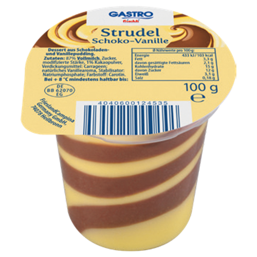 frischli Produktabbildung GASTRO frischli Strudel Schoko-Vanilla VORAB